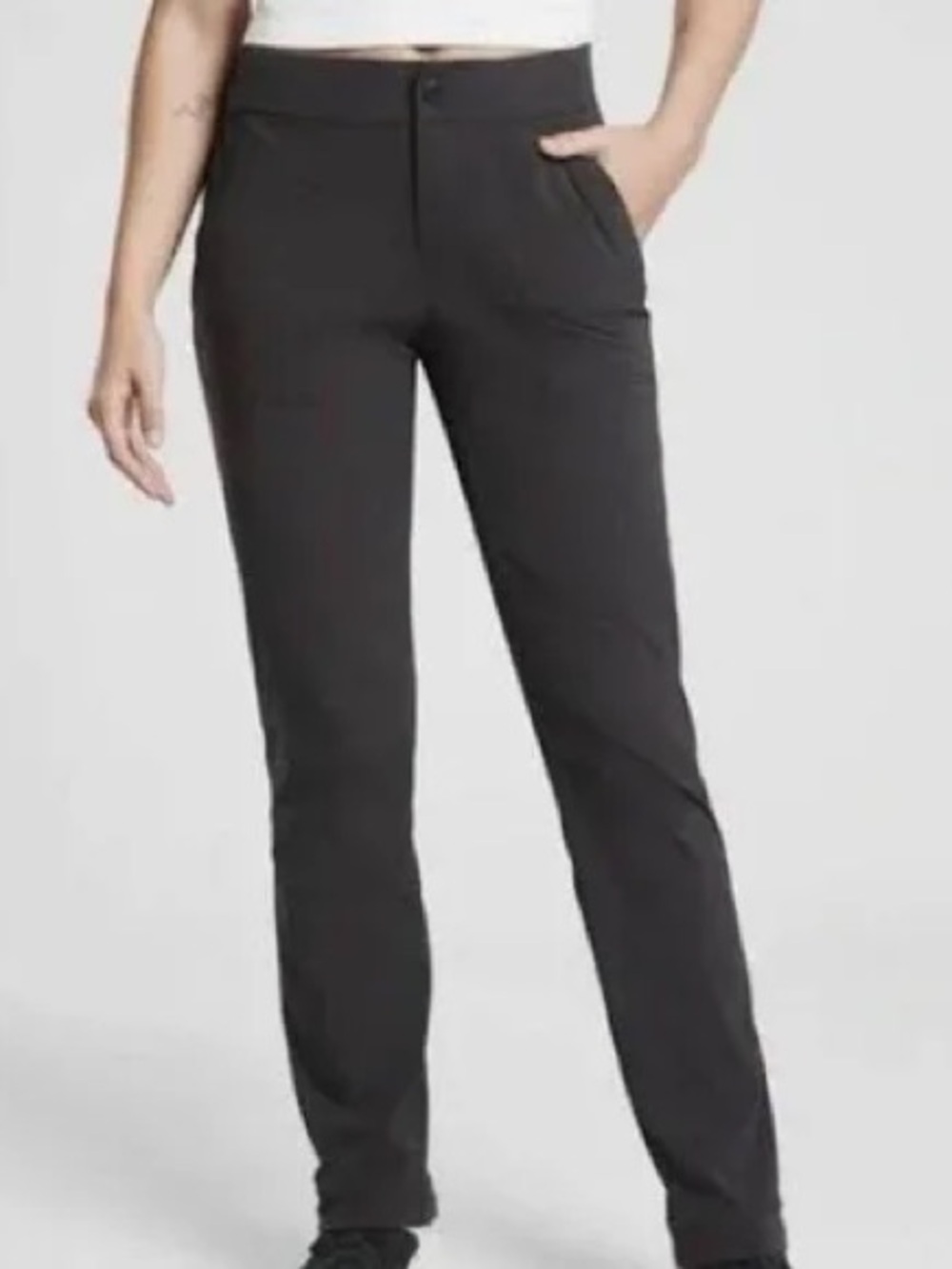 Athleta Trekkie Hike Pants black 8 petite women’s hiking climbing lightweight